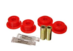Jeep Wrangler TJ Control Arm Bushing Set - Front - Energy Suspension - Hyper-Flex - Red - `97-`06